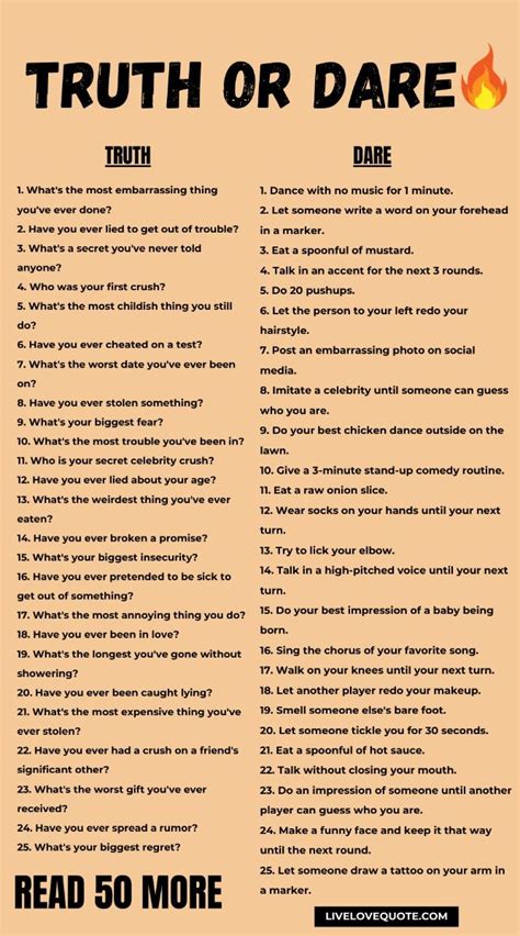 good dares for teens.